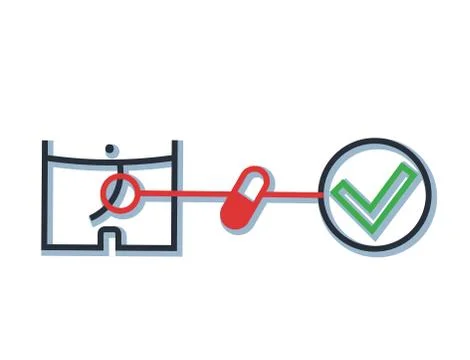 The problem with the potency of a man. Treatment of impotence with pills. Stock Illustration