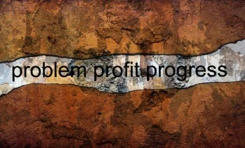 Problem profit grunge  写真素材