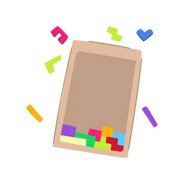 Problem puzzles toy cartoon vector illustration 스톡 일러스트