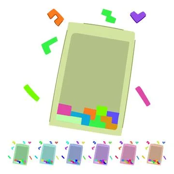 Problem puzzles toy vector cartoon graphic Stock Illustration