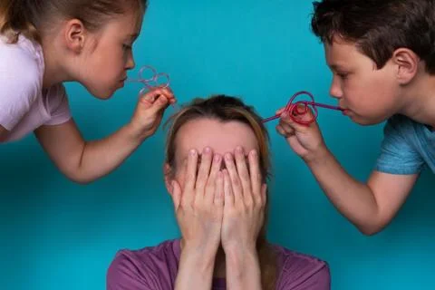 The problem of raising children 写真素材
