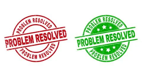 PROBLEM RESOLVED Round Seals with Corroded Surface Stock Illustration