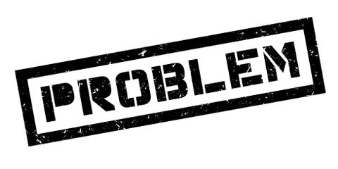 Problem rubber stamp Stock Illustration