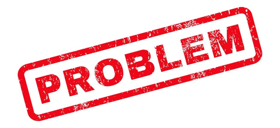 Problem Rubber Stamp Stock Illustration