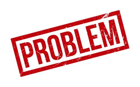 Problem Rubber Stamp. Red Problem Rubber Grunge Stamp Seal Vector Illustrat.. Stockillustratie