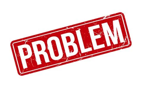 Problem Rubber Stamp. Red Problem Rubber Grunge Stamp Seal Vector Illustrat.. Stockillustratie