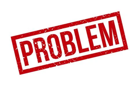 Problem Rubber Stamp. Red Problem Rubber Grunge Stamp Seal Vector Illustrat.. Stockillustratie