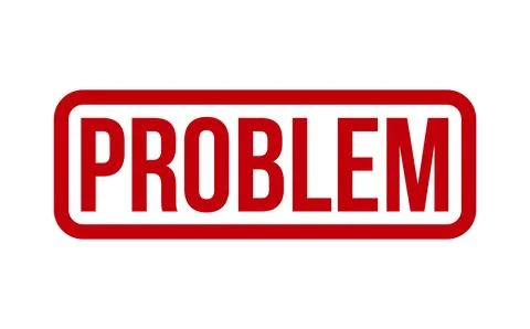 Problem Rubber Stamp. Red Problem Rubber Grunge Stamp Seal Vector Illustrat.. 스톡 일러스트