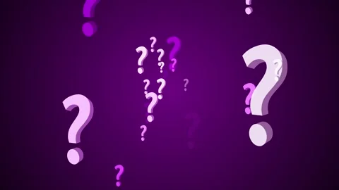 Problem sign icon and question mark icon flying. 스톡 동영상 293486434