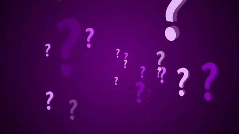 Problem sign icon and question mark icon flying. Stock Footage 293486437