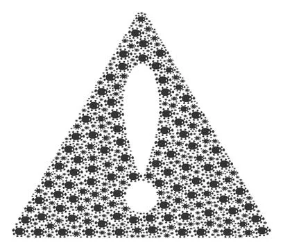 Problem Sign Mosaic of Bacteria Items Stockillustratie