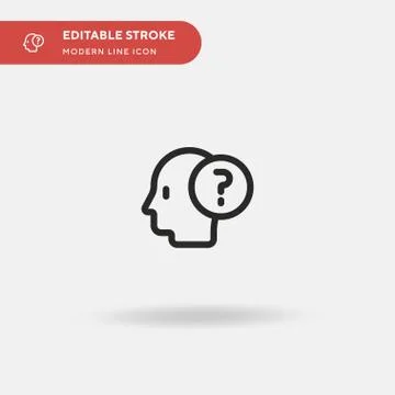 Problem Simple vector icon. Illustration symbol design template for web mobil 스톡 일러스트