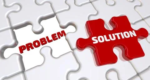 Problem solution concept Illustrazione stock