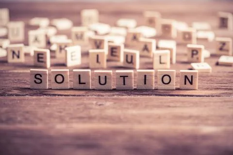 Problem solution concept 写真素材