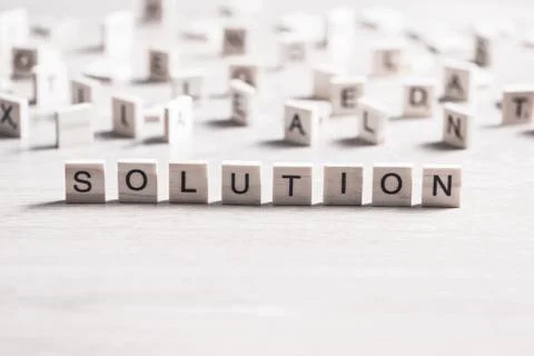 Problem solution concept Foto stock