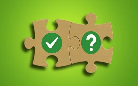 Problem solution puzzle Illustrazione stock