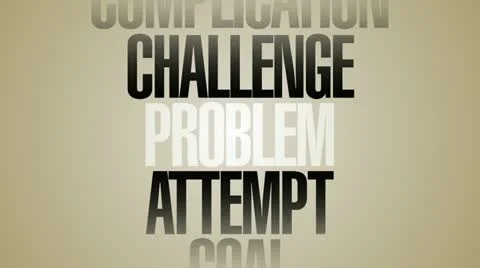 Problem Solution Words Spin HD Stock Footage 10879317
