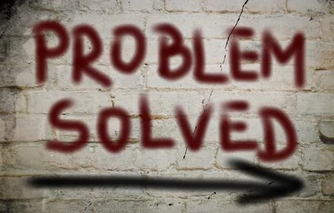Problem Solved Concept Illustrazione stock