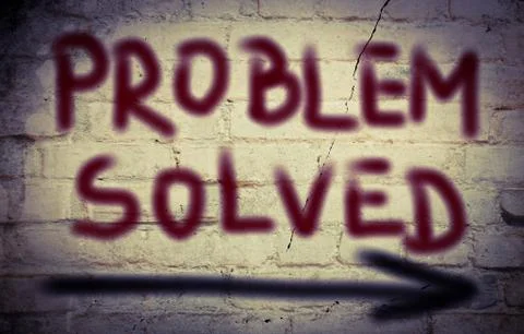 Problem Solved Concept Illustrazione stock