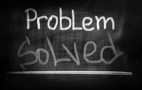 Problem Solved Concept Illustrazione stock