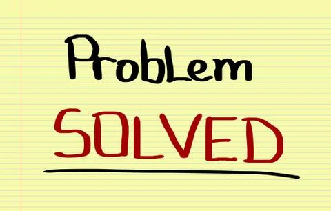 Problem Solved Concept Illustrazione stock