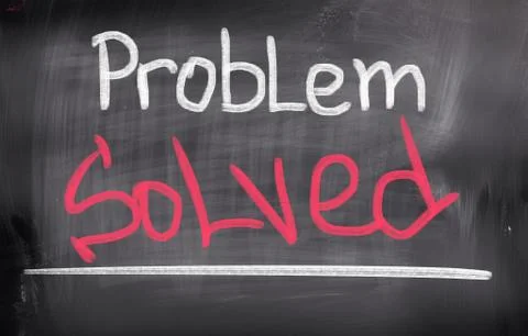 Problem Solved Concept Illustrazione stock