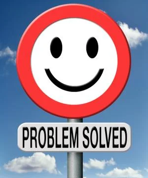 Problem solved Illustrazione stock