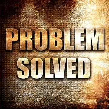 Problem solved Stock Illustration