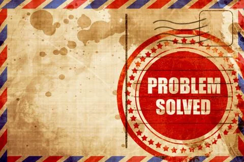 Problem solved Illustrazione stock
