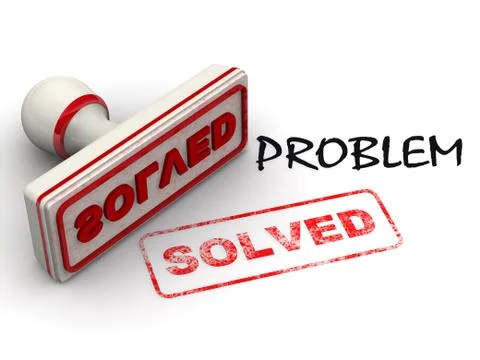 Problem solved Stock Illustration