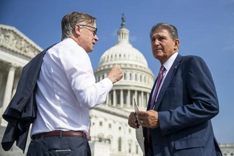 Problem Solvers Caucus press conference on support for bipartisan infrastructure 스톡 사진
