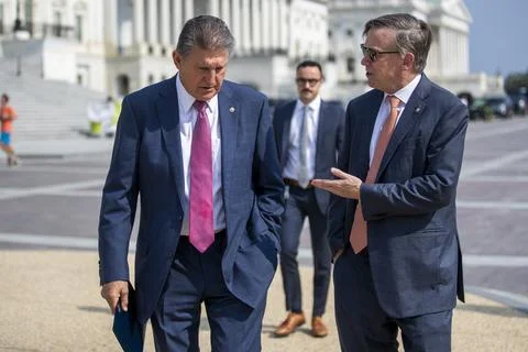 Problem Solvers Caucus press conference on support for bipartisan infrastructure 스톡 사진