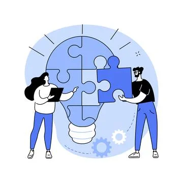 Problem solving abstract concept vector illustration. Stock Illustration