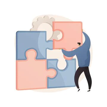 Problem solving abstract concept vector illustration. Stock Illustration