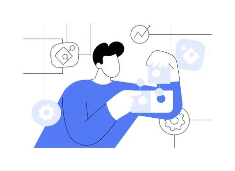 Problem solving abstract concept vector illustration. Stock Illustration