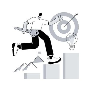 Problem solving abstract concept vector illustration. Stock Illustration