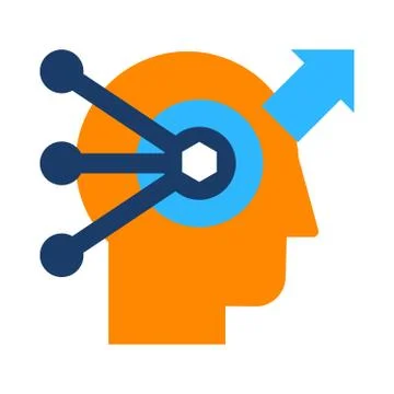 Problem solving and analysis flat vector icon Stock Illustration