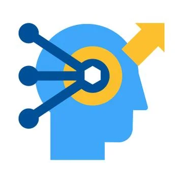 Problem solving and analysis flat vector icon Stock Illustration