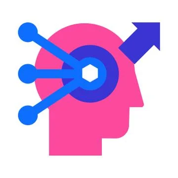 Problem solving and analysis flat vector icon Stock Illustration