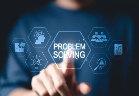 Problem Solving and Strategic Thinking Concepts. Stock Photos