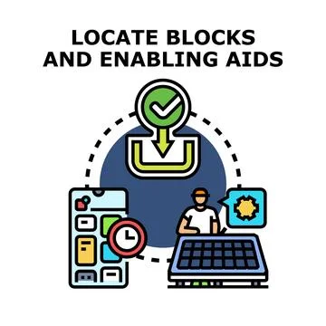 Problem solving and task completion assistance concept Stock Illustration
