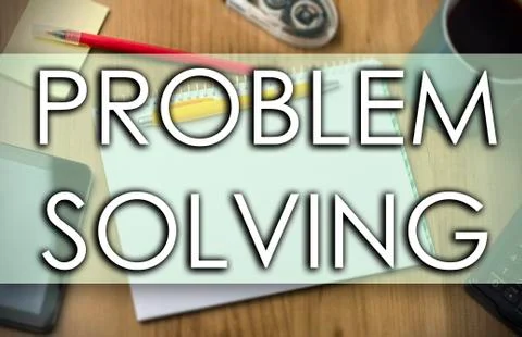 PROBLEM SOLVING -  business concept with text 스톡 일러스트