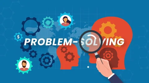 Problem solving concept animation. gears and Silhouette of a human head Stock Footage 304665924