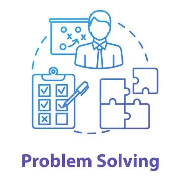 Problem solving concept icon. Planning, management. Way out of difficult 스톡 일러스트