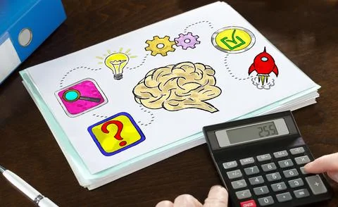 Problem solving concept illustrated on a paper Stock Photos