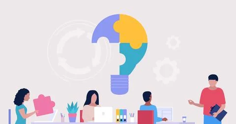 Problem solving concept Stock Illustration