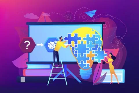 Problem solving concept vector illustration. Stock Illustration