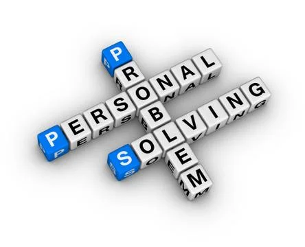 Problem solving crossword 스톡 일러스트