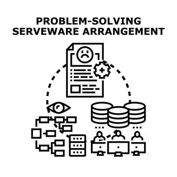 Problem solving with data analysis and team collaboration イラスト素材