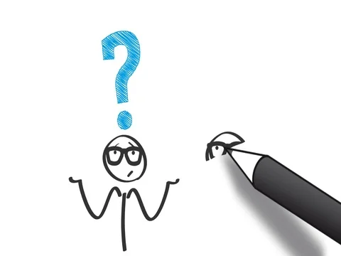 Problem solving doodle whiteboard animation Stock Footage 71610845